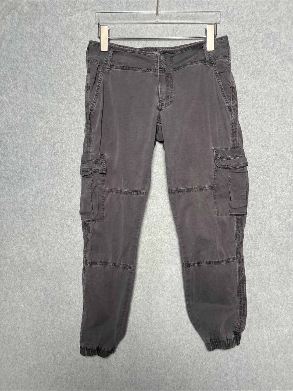 Prana Womens Grey Kadri Cargo Joggers Size 2